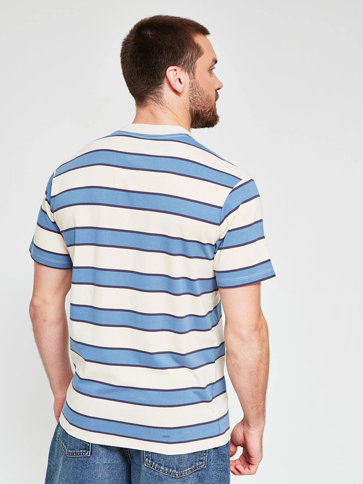 POLERA HOMBRE ELEMENT ALGODÓN MANGA CORTA RAYAS - 2