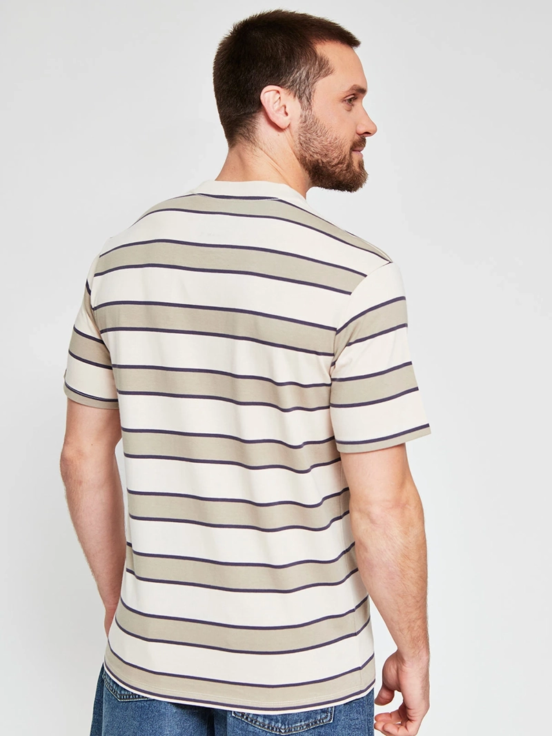 POLERA HOMBRE ELEMENT ALGODÓN MANGA CORTA RAYAS - 2