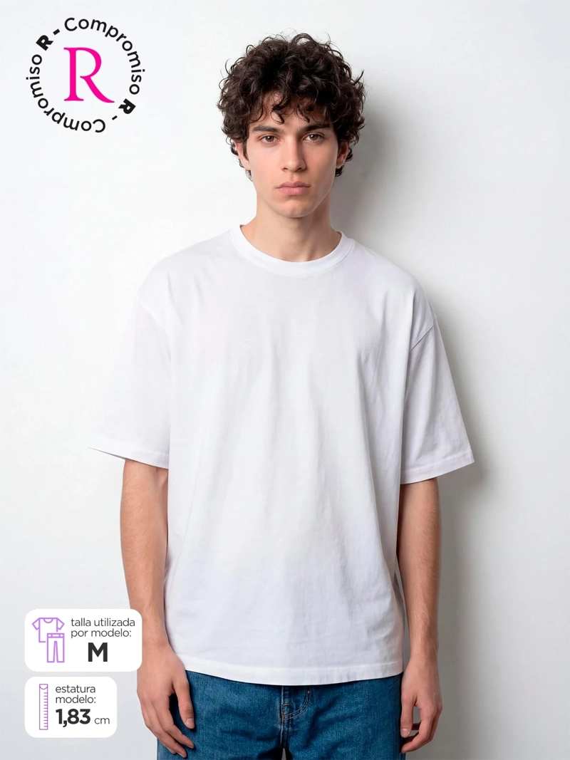 POLERA HOMBRE INDEX ALGODÓN MANGA CORTA OVERSIZE - 1