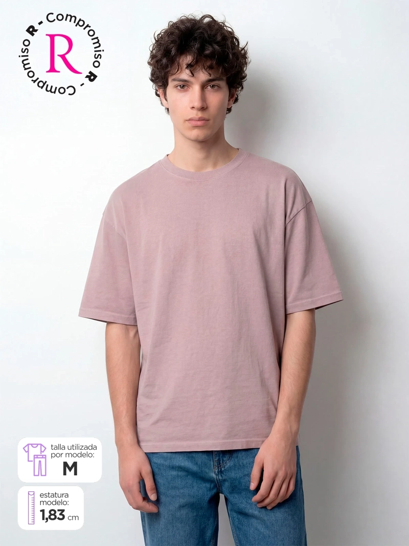 POLERA HOMBRE INDEX ALGODÓN MANGA CORTA OVERSIZE - 1