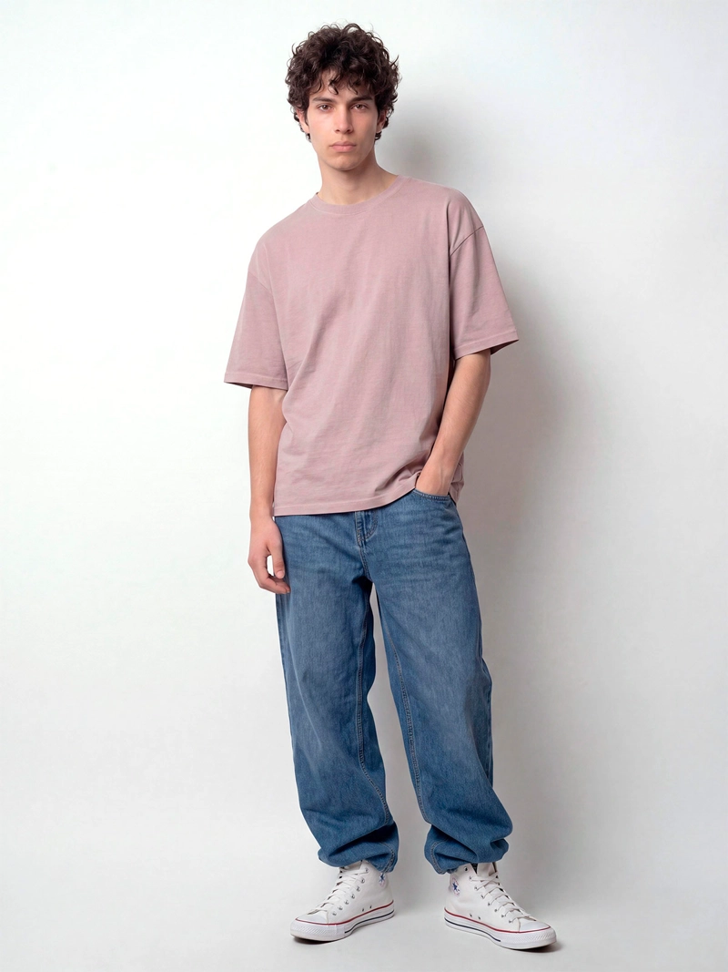POLERA HOMBRE INDEX ALGODÓN MANGA CORTA OVERSIZE - 3