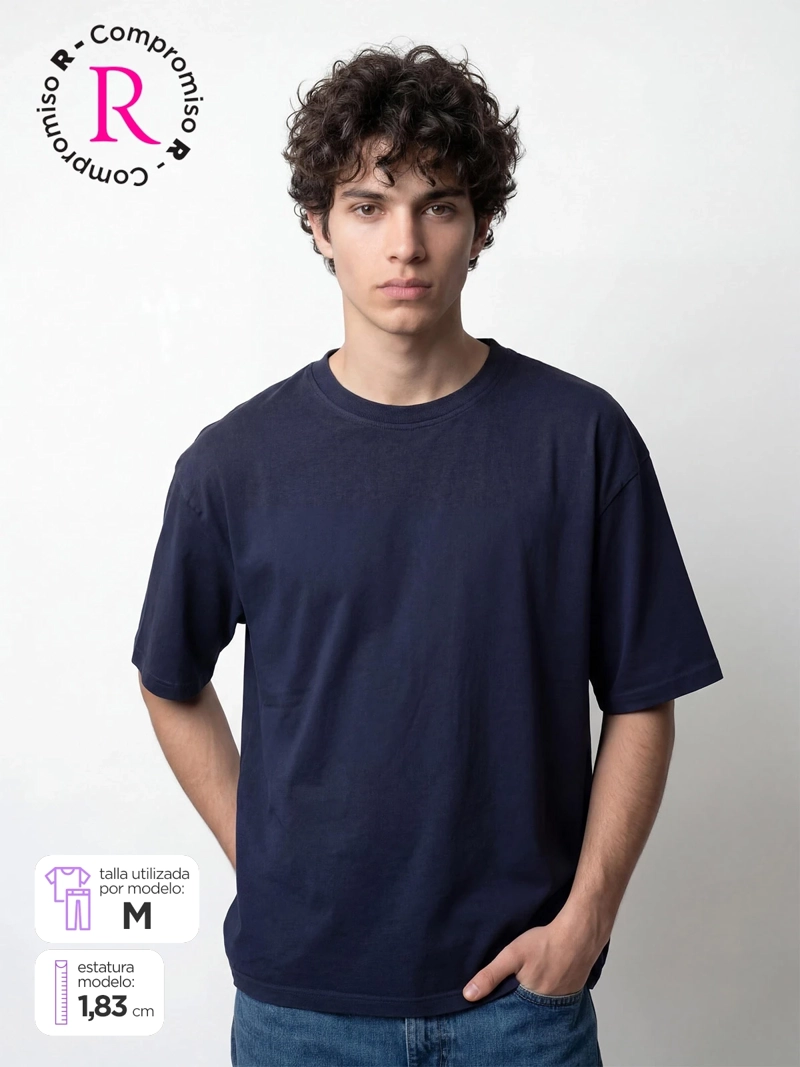 POLERA HOMBRE INDEX ALGODÓN MANGA CORTA OVERSIZE