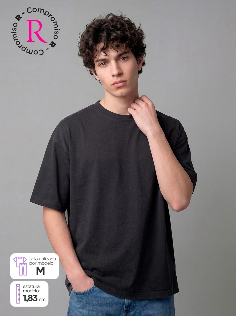 POLERA HOMBRE INDEX ALGODÓN MANGA CORTA RELAXED FIT