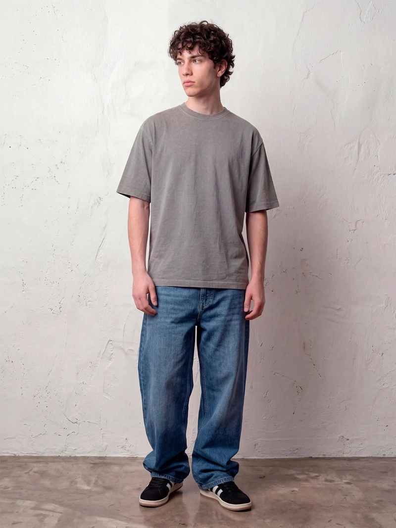 POLERA HOMBRE INDEX ALGODÓN MANGA CORTA RELAXED FIT - 3