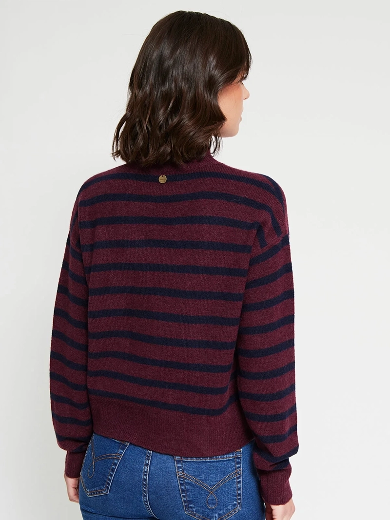 SWEATER MUJER REGATTA RAYADO BOTONES - 3