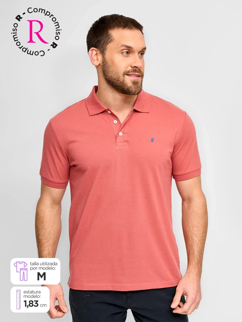 POLERA HOMBRE KENNETH STEVENS ALGODÓN MANGA CORTA PIQUÉ BÁSICA - 1