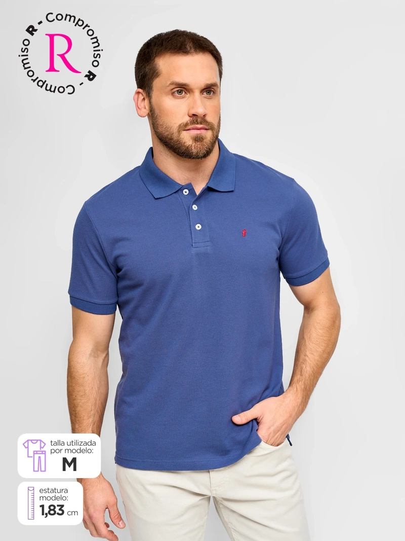 POLERA HOMBRE KENNETH STEVENS ALGODÓN MANGA CORTA PIQUÉ BÁSICA - 1