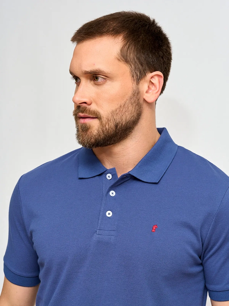 POLERA HOMBRE KENNETH STEVENS ALGODÓN MANGA CORTA PIQUÉ BÁSICA - 3