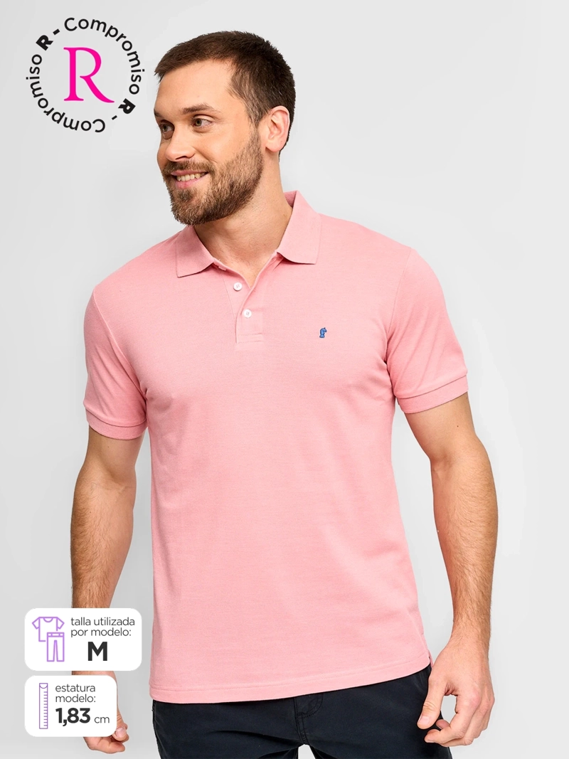 POLERA HOMBRE KENNETH STEVENS ALGODÓN MANGA CORTA PIQUÉ BÁSICA