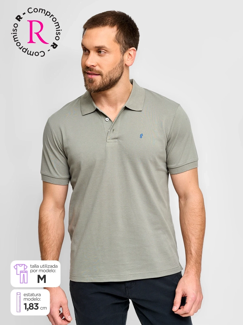 POLERA HOMBRE KENNETH STEVENS ALGODÓN MANGA CORTA PIQUÉ BÁSICA