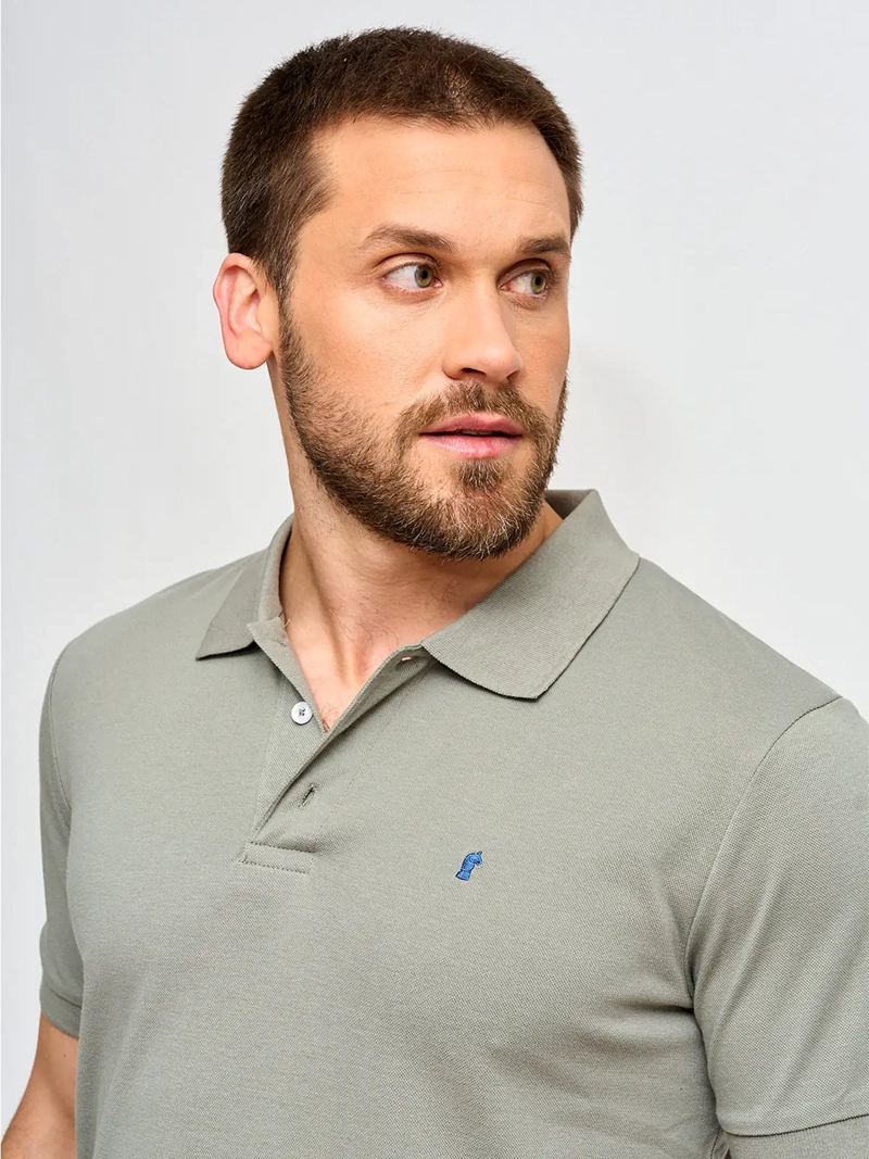 POLERA HOMBRE KENNETH STEVENS ALGODÓN MANGA CORTA PIQUÉ BÁSICA - 3