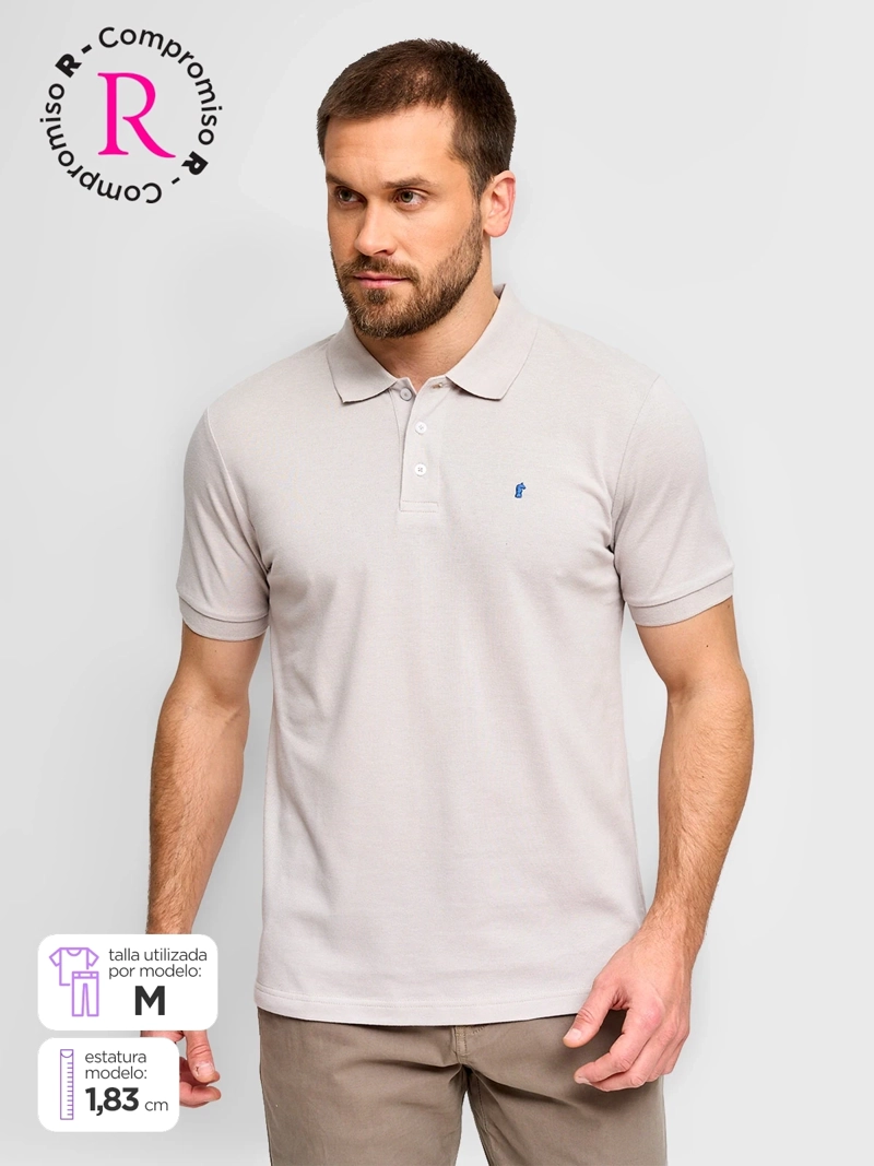 POLERA HOMBRE KENNETH STEVENS ALGODÓN MANGA CORTA PIQUÉ BÁSICA - 1