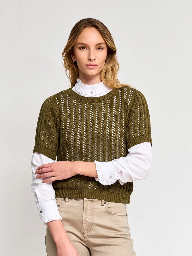 SWEATER MUJER REGATTA RAYADO BOTONES - 2