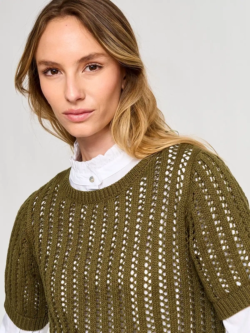SWEATER MUJER REGATTA RAYADO BOTONES - 4
