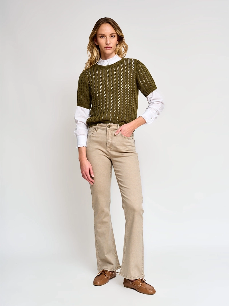 SWEATER MUJER REGATTA RAYADO BOTONES - 5