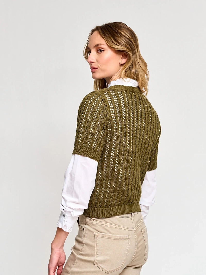SWEATER MUJER REGATTA RAYADO BOTONES - 3
