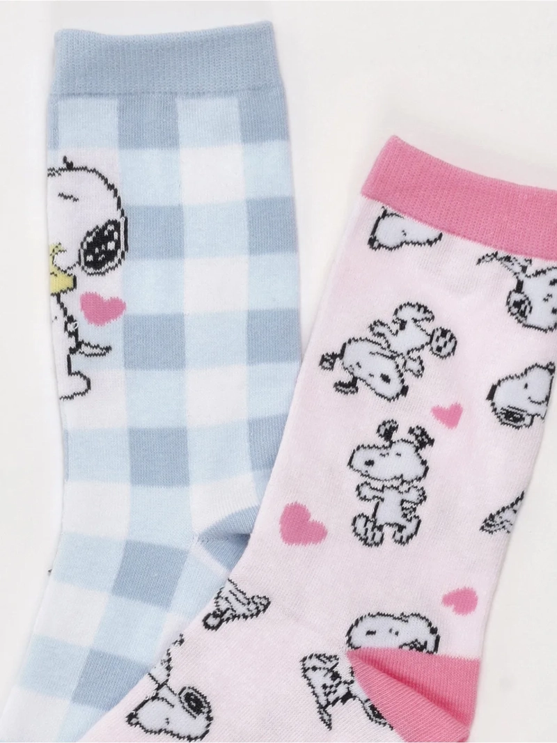 CALCETINES MUJER SNOOPY PACK X2 ALGODÓN - 3