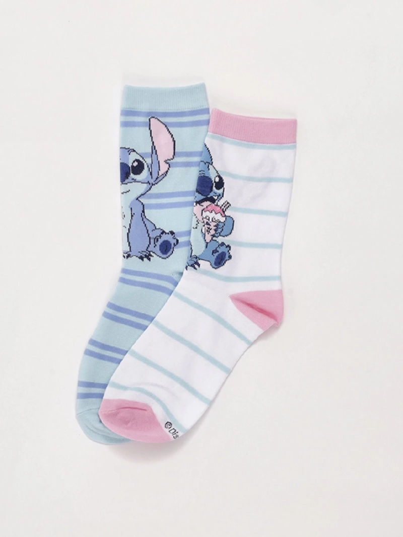 CALCETINES MUJER LILO & STITCH PACK X2 ALGODÓN - 2