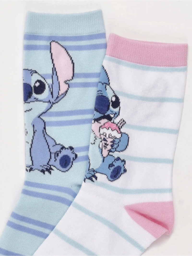 CALCETINES MUJER LILO & STITCH PACK X2 ALGODÓN - 3
