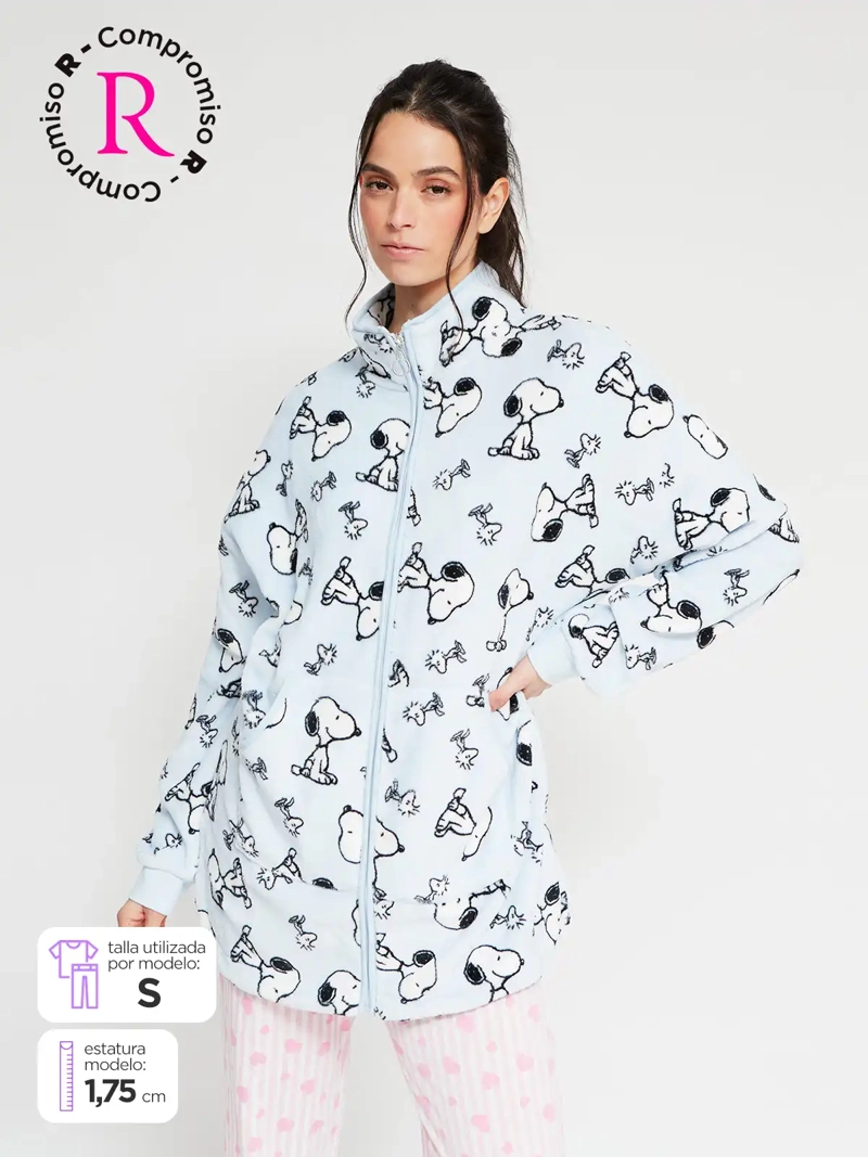 BATA MUJER SNOOPY CELESTE