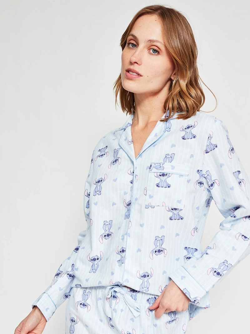 PIJAMA MUJER LILO & STITCH MANGA LARGA - 3