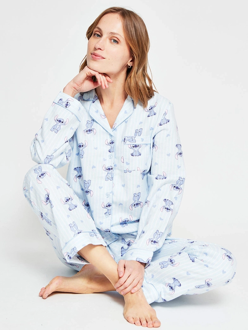 PIJAMA MUJER LILO & STITCH MANGA LARGA - 4