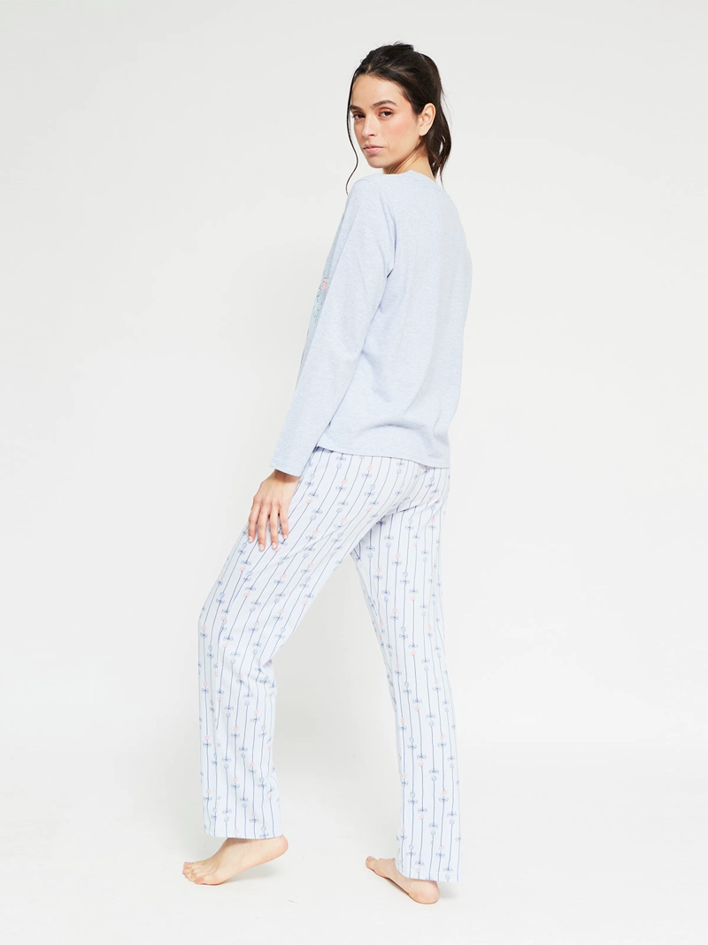 PIJAMA MUJER WINNIE POOH RECTO DENIM - 2