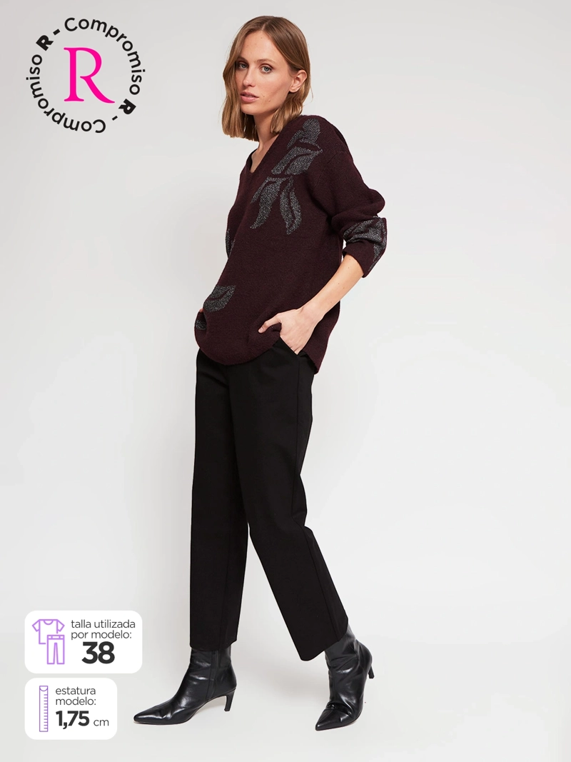 PANTALÓN MUJER CACHAREL PIERNA RECTA