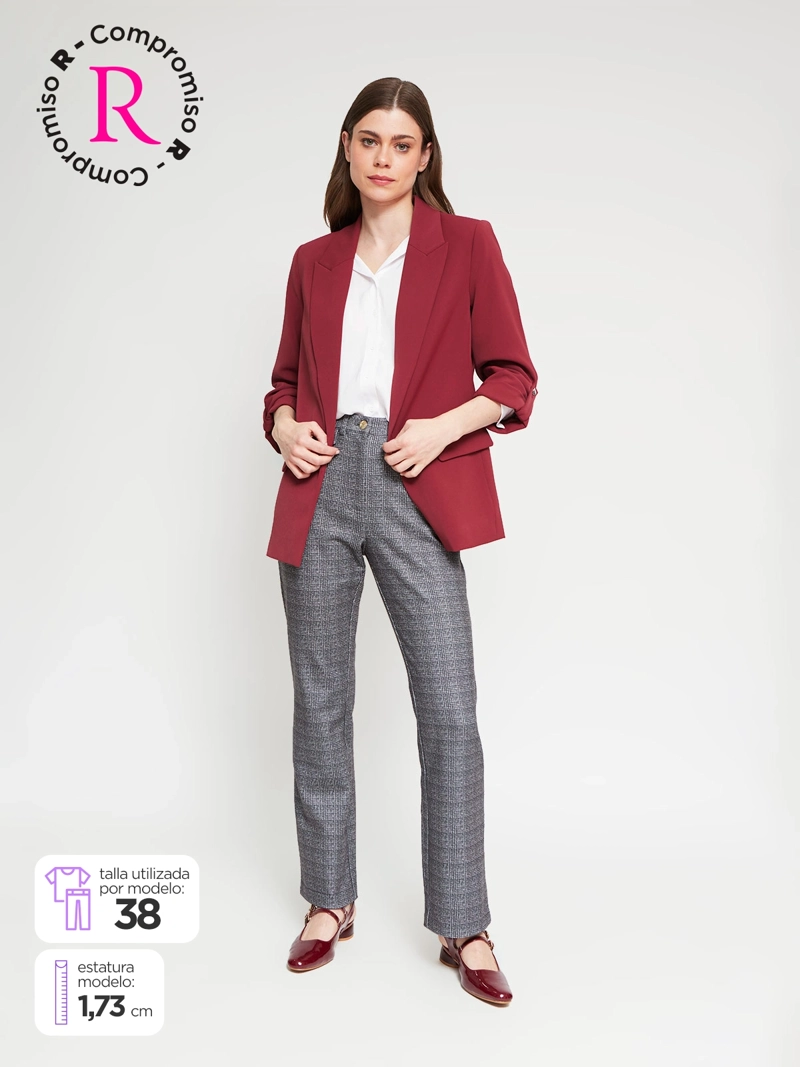 PANTALÓN MUJER CACHAREL RECTO CONTROL ABDOMEN - 1