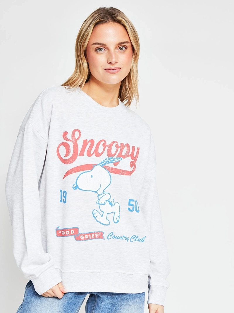 POLERÓN MUJER INDEX ALGODÓN MANGA LARGA SNOOPY - 2