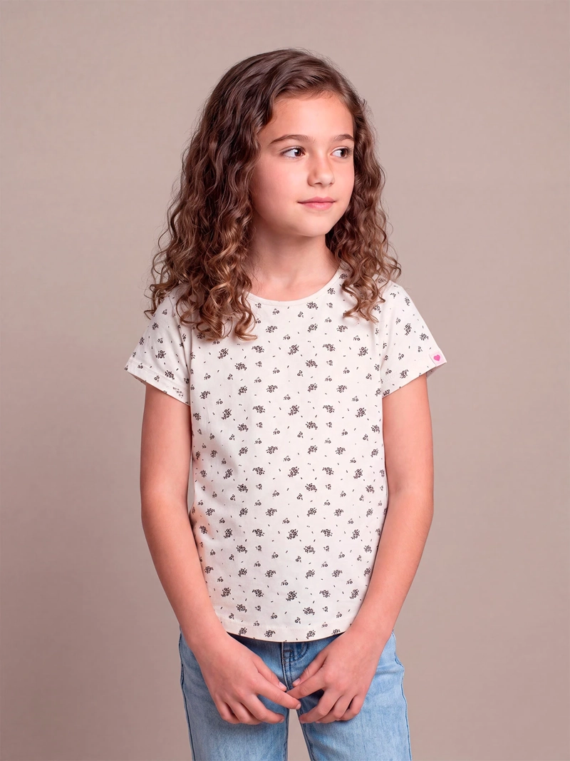 POLERA NIÑA HARVEST MANGA CORTA PRINT
