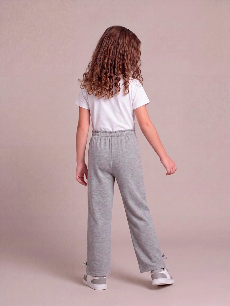 PANTALÓN DE BUZO NIÑA HARVEST LUREX Y LAZOS - 2