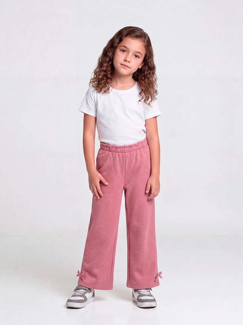 PANTALÓN DE BUZO NIÑA HARVEST LUREX Y LAZOS - 1