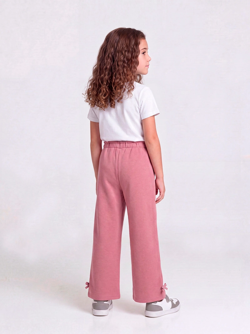 PANTALÓN DE BUZO NIÑA HARVEST LUREX Y LAZOS - 2