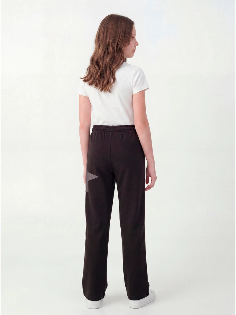 PANTALÓN DE BUZO NIÑA INDEX TEEN ALGODÓN WIDE ESTRELLA - 2