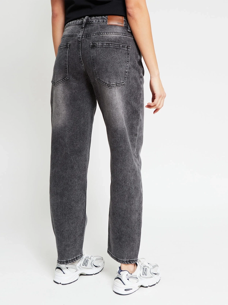 JEANS MUJER AEROPOSTALE ALGODÓN BARREL TIRO BAJO - 3