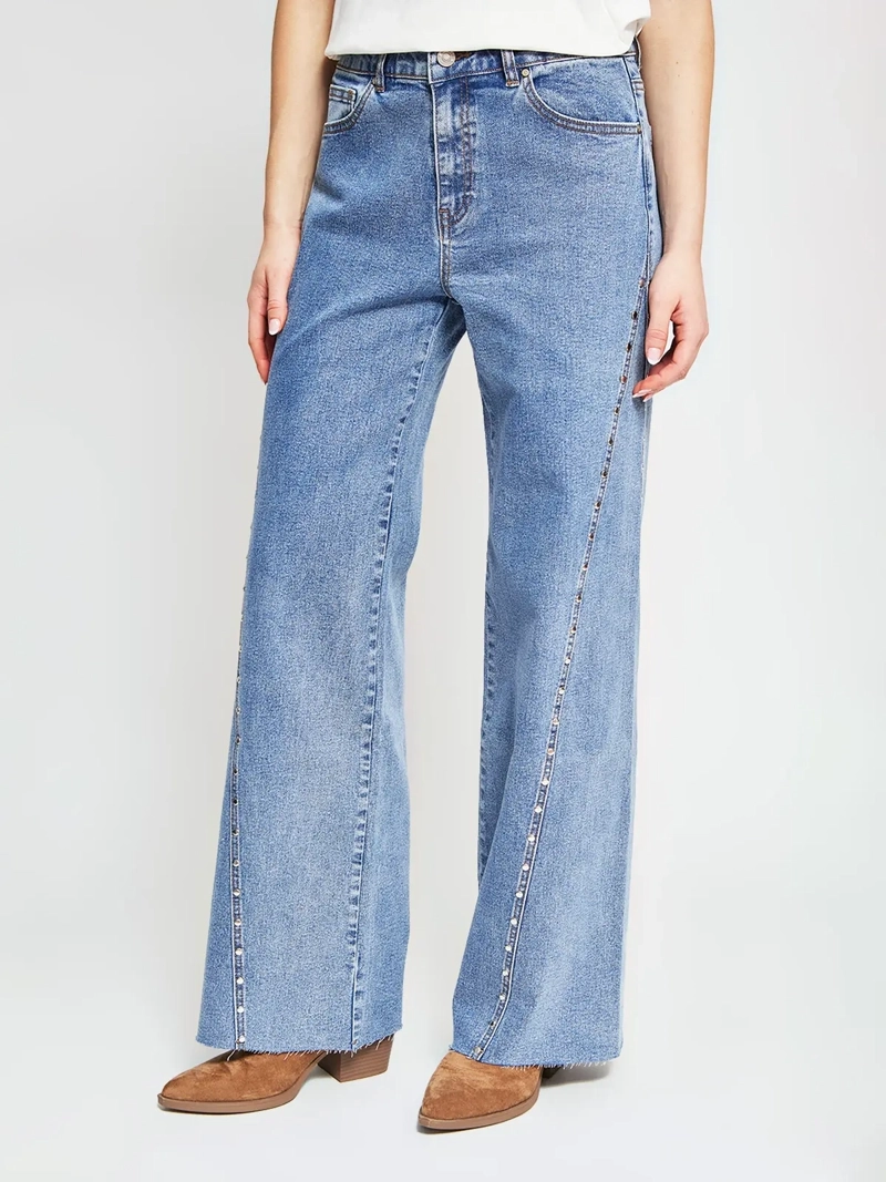 JEANS MUJER BARBADOS ALGODÓN TACHAS - 2