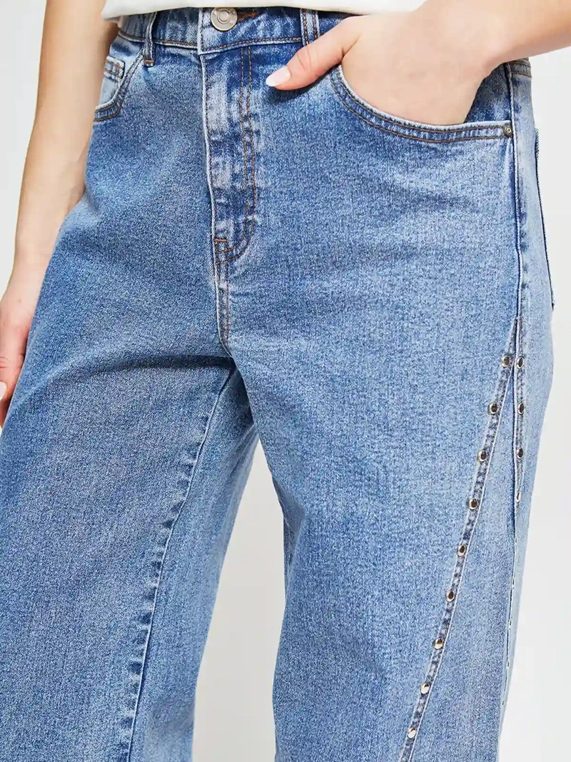 JEANS MUJER BARBADOS ALGODÓN TACHAS - 4