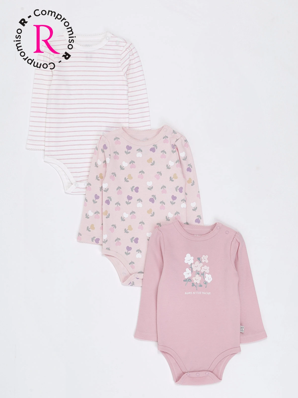 PACK X3 BODY NIÑA BABY HARVEST COLOR  - 1