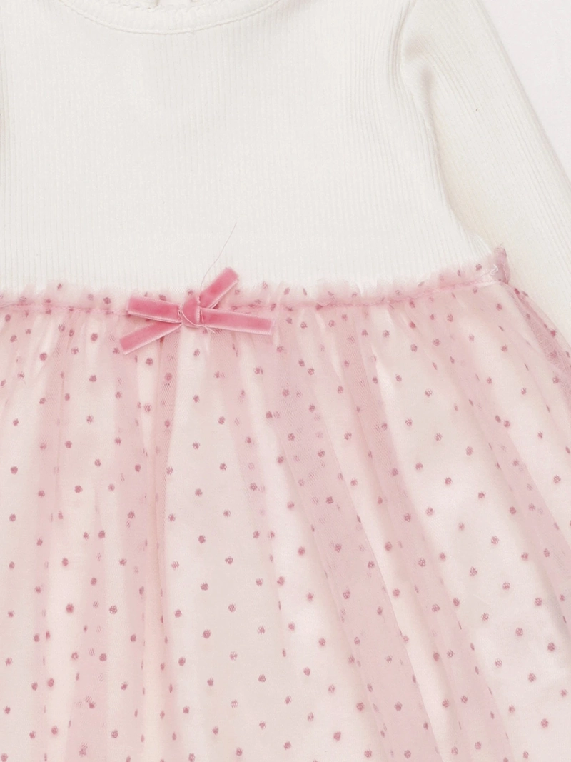 VESTIDO NIÑA BABY HARVEST ALGODÓN FALDÓN TUL - 5