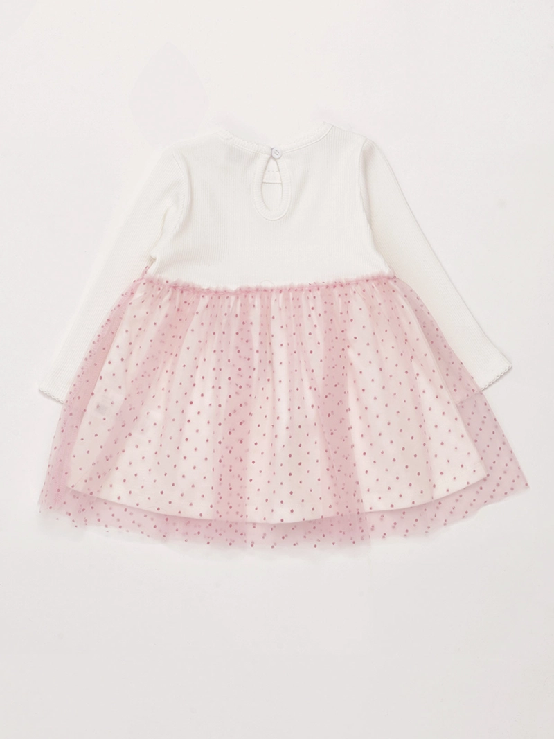 VESTIDO NIÑA BABY HARVEST ALGODÓN FALDÓN TUL - 2