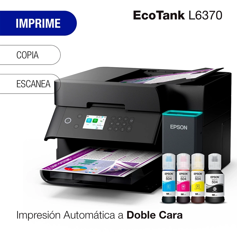 IMPRESORA MULTIFUNCIONAL EPSON INYECCIÓN DE TINTA ECOTANK L6370 - 2