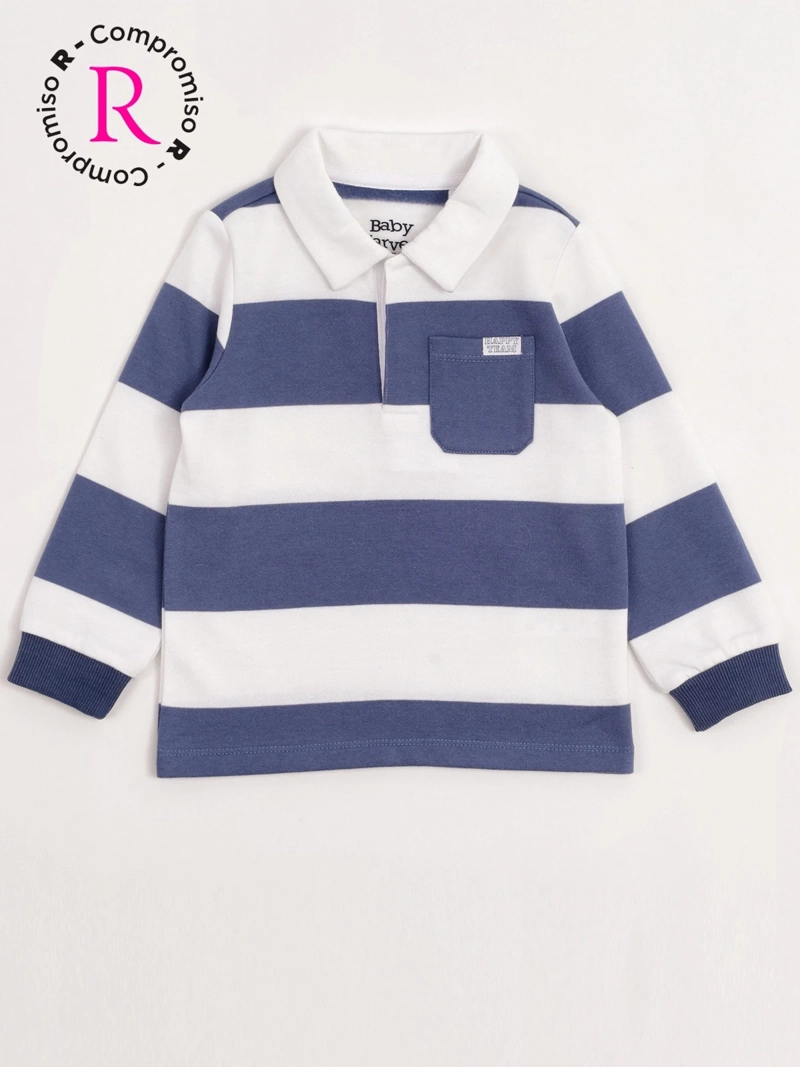 POLERÓN NIÑO BABY HARVEST ALGODÓN RUGBY BOLSILLO - 1