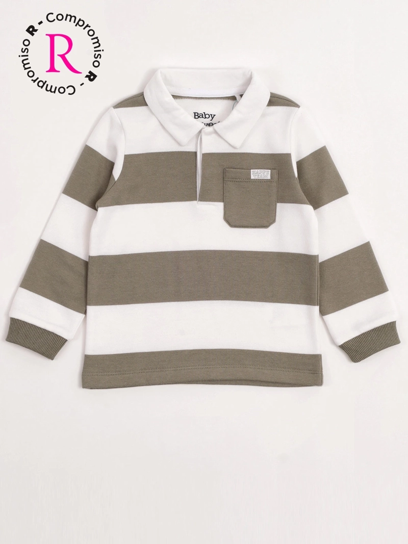 POLERÓN NIÑO BABY HARVEST ALGODÓN RUGBY BOLSILLO - 1