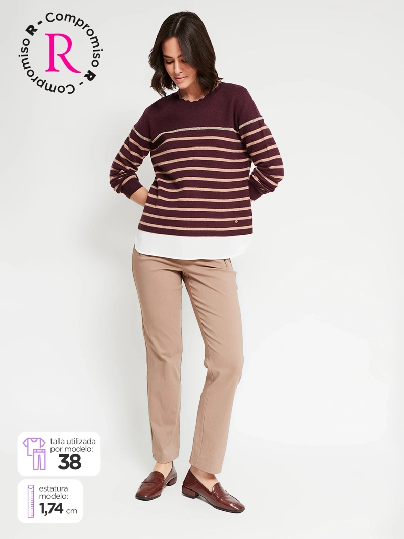 PANTALÓN MUJER CACHAREL RECTO