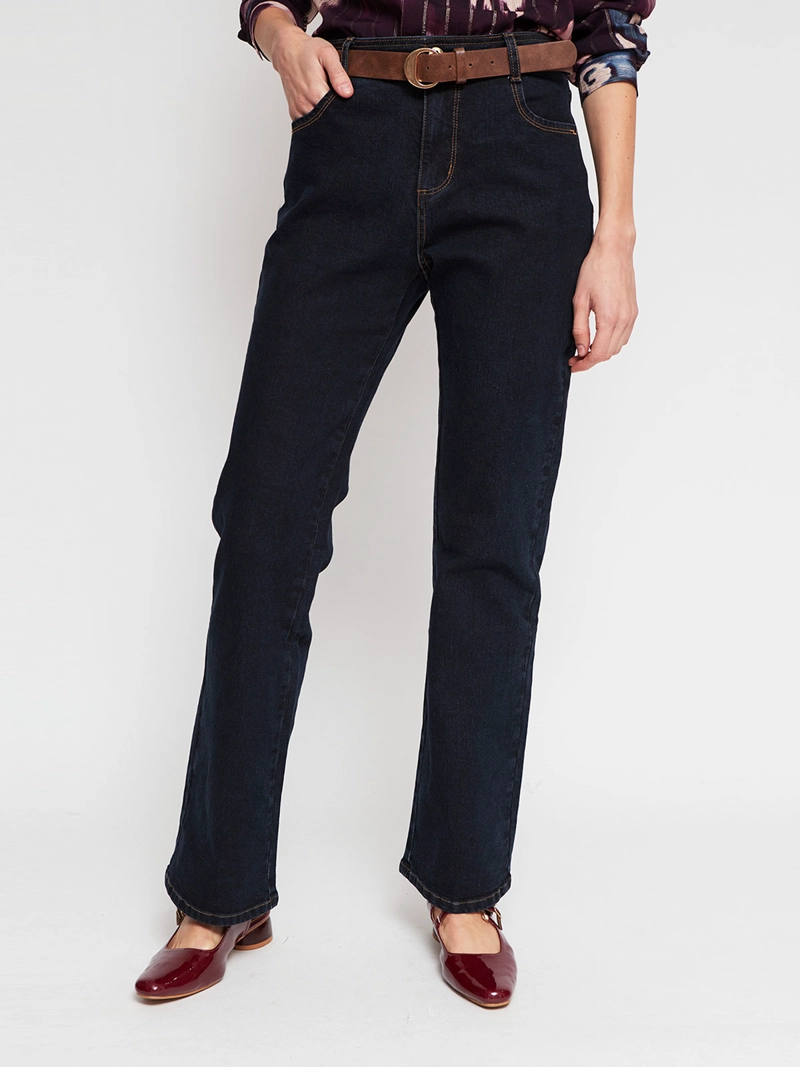 JEANS MUJER CACHAREL ALGODÓN PIERNA RECTA - 2
