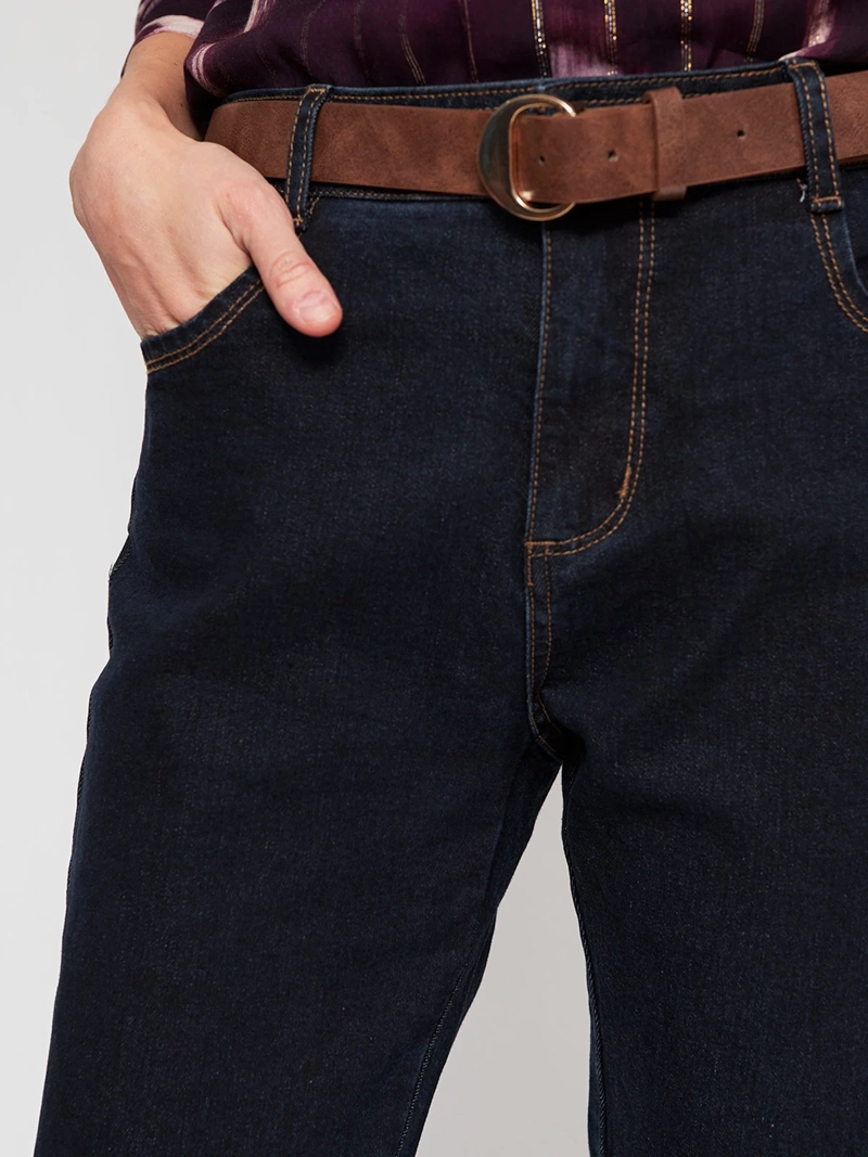JEANS MUJER CACHAREL ALGODÓN PIERNA RECTA - 4