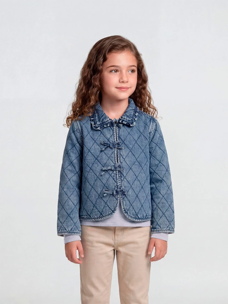 CHAQUETA NIÑA HARVEST ALGODÓN DENIM - 1