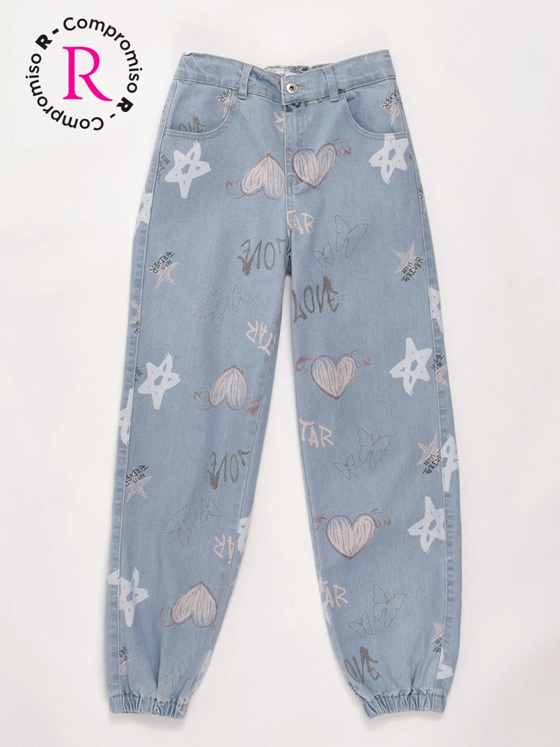 JEANS NIÑA INDEX TEEN ALGODÓN JOGGER PRINT - 3
