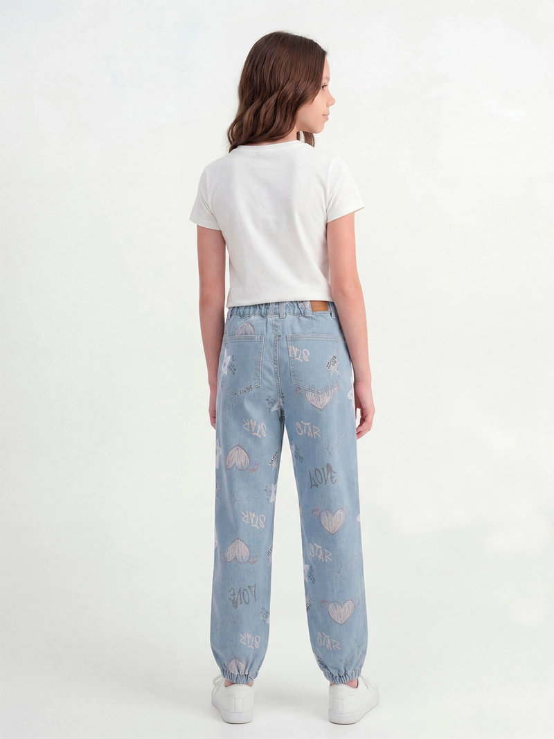 JEANS NIÑA INDEX TEEN ALGODÓN JOGGER PRINT - 2